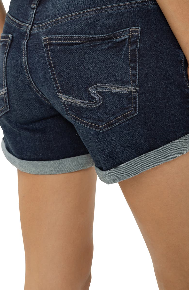Silver Jeans Co. Mid Rise Denim Boyfriend Shorts, Alternate, color, Bonita