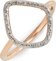 Monica Vinader Riva Diamond Hoop Ring
