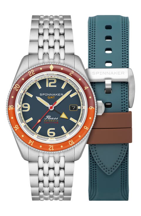 Fleuss GMT Automatic Bracelet Watch, 43mm