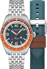 SPINNAKER Fleuss GMT Automatic Bracelet Watch, 43mm