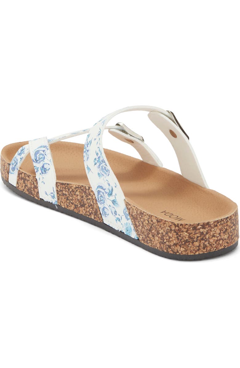 TOP MODA Amara Toe Loop Sandal, Alternate, color, White Pu
