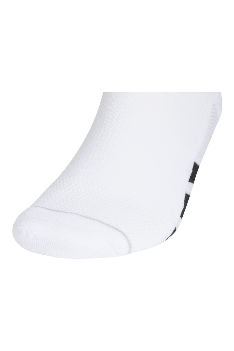 Superlite All Day 3-Pack AEROREADY No Show Socks, Alternate, color, WHITE/ BLACK/ CLEAR GREY