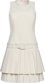 Cinq à Sept Reena Pleat Detail Sleeveless Dress