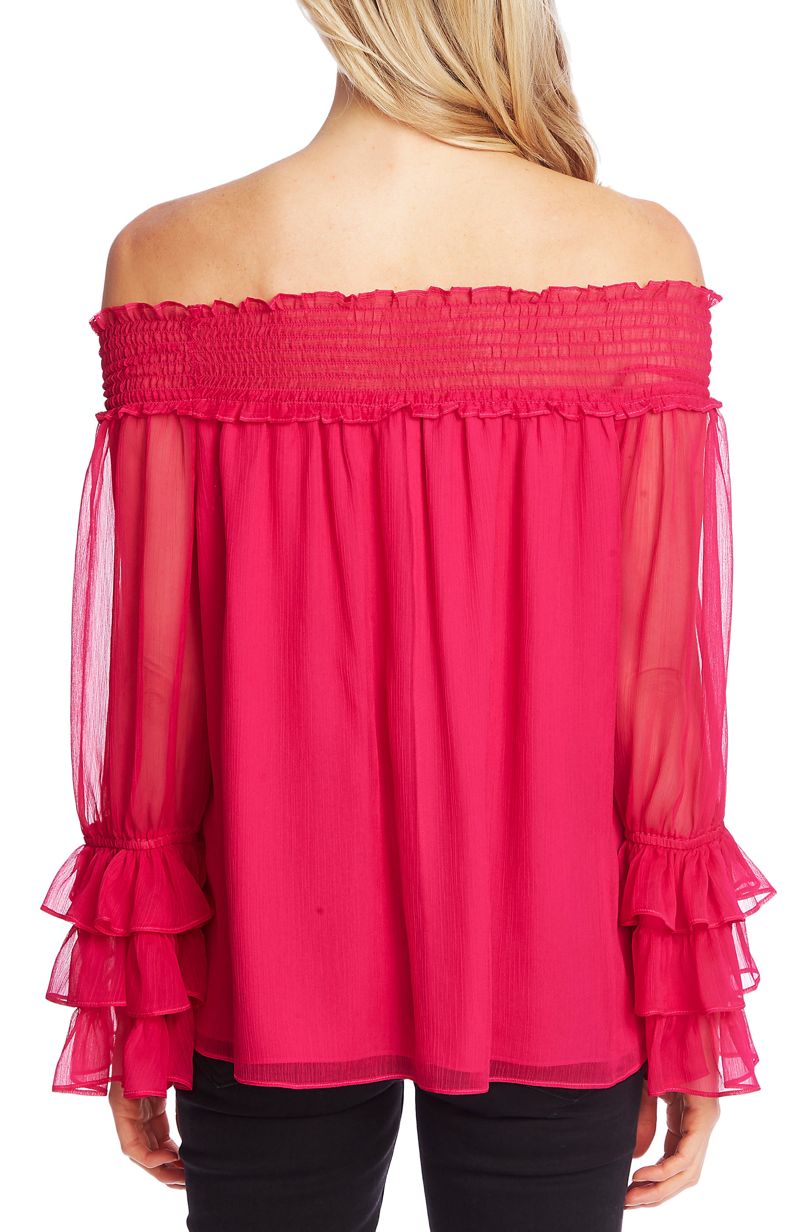 Smocked Off the Shoulder Blouse - image 2