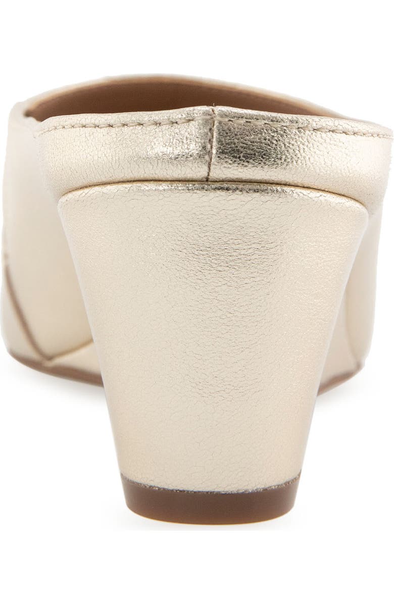 Aerosoles Camia Wedge Mule, Alternate, color, Gold Metallic Leather
