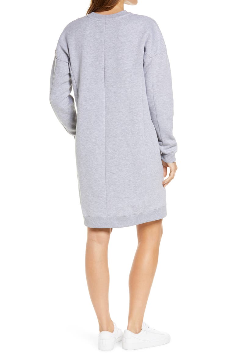 Serene Sweat Dress, Alternate, color, CLOUD GREY MARL