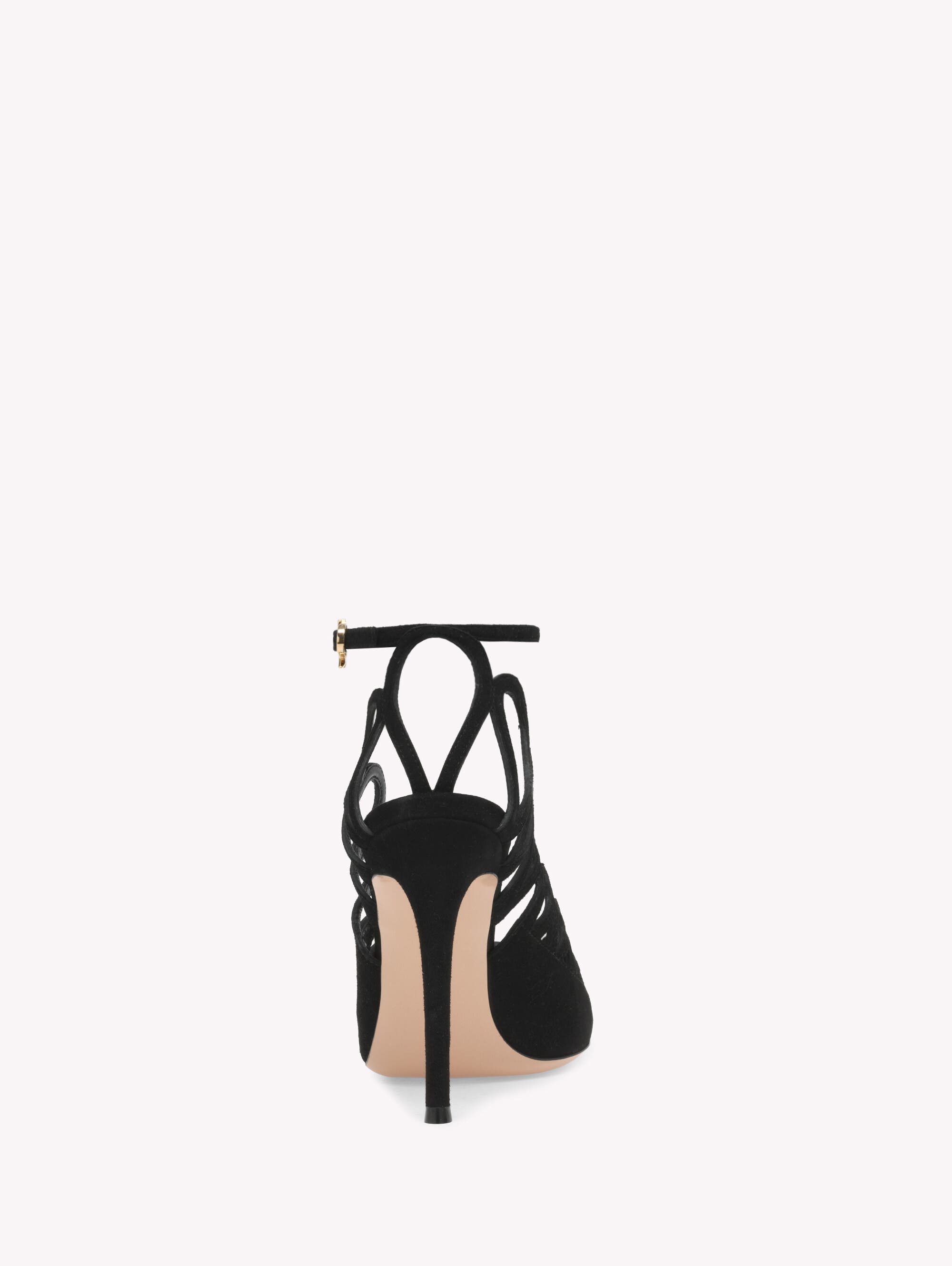 Elisa Ankle Pump, Alternate, color, Black Suede