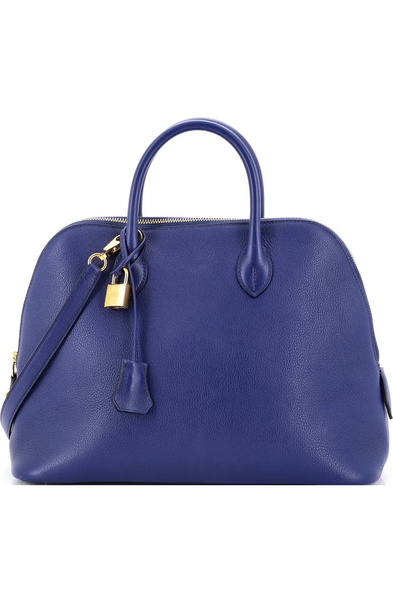 Pre-Owned Hermes Bolide 1923 Bag Evercolor 30, Main, color, Bleu Saphir