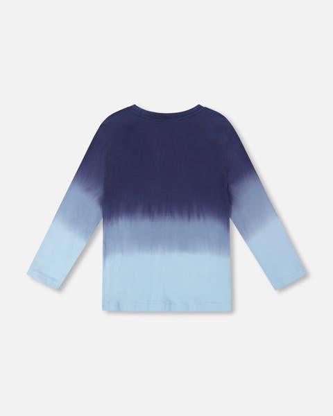 Long Sleeve Organic Cotton Gradient Jersey Tee (Toddler & Little Kid)