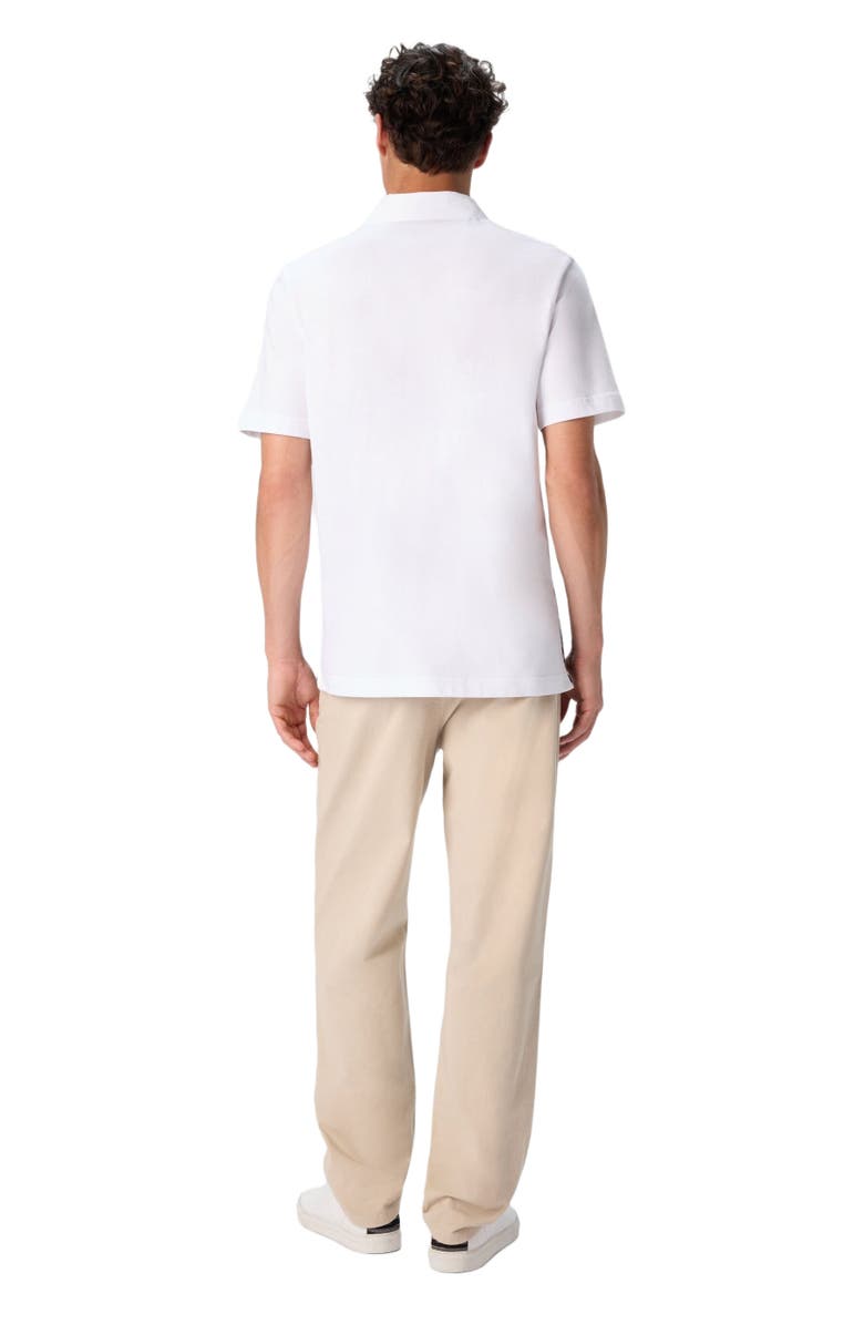 Missoni Short Sleeve Polo With Geometric Zigzag Pattern, Alternate, color, Multicoloured