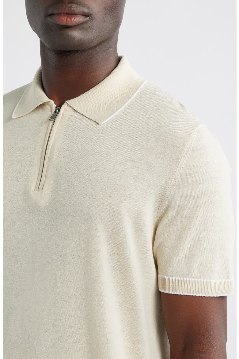 Jiovanotto Quarter Zip Polo, Alternate, color, OPEN WHITE