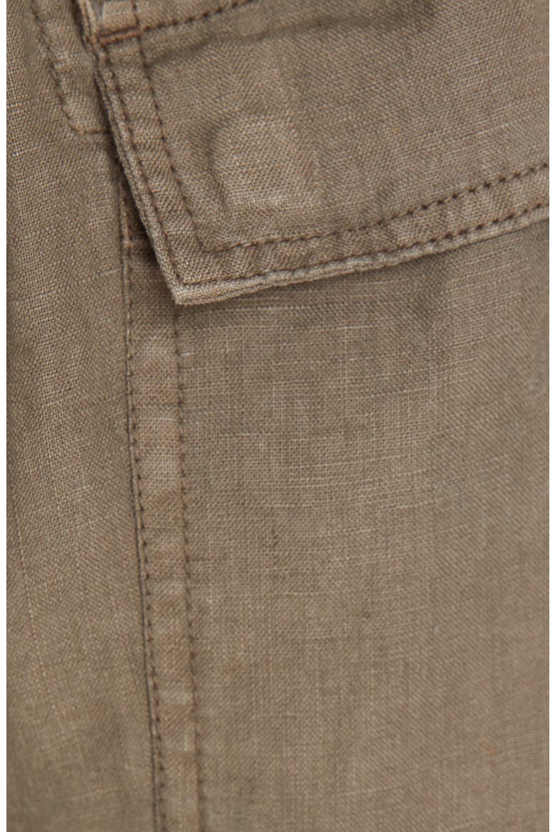 Daynna Linen Shorts, Alternate, color, FATIGUE