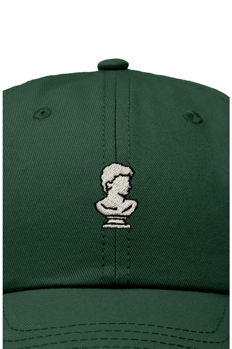 Sculpture Dad Cap, Alternate, color, Dark Green