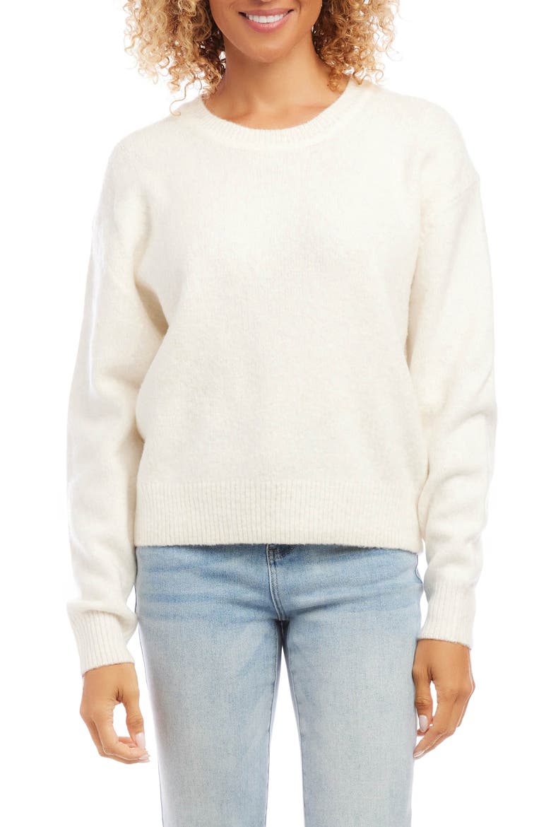 Relaxed Brushed Sweater, Main, color, CREAM