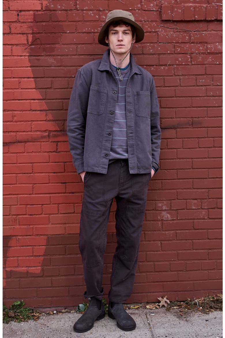 Relaxed Straight Lightweight Workwear Pants, Alternate, color, BLACK COAL