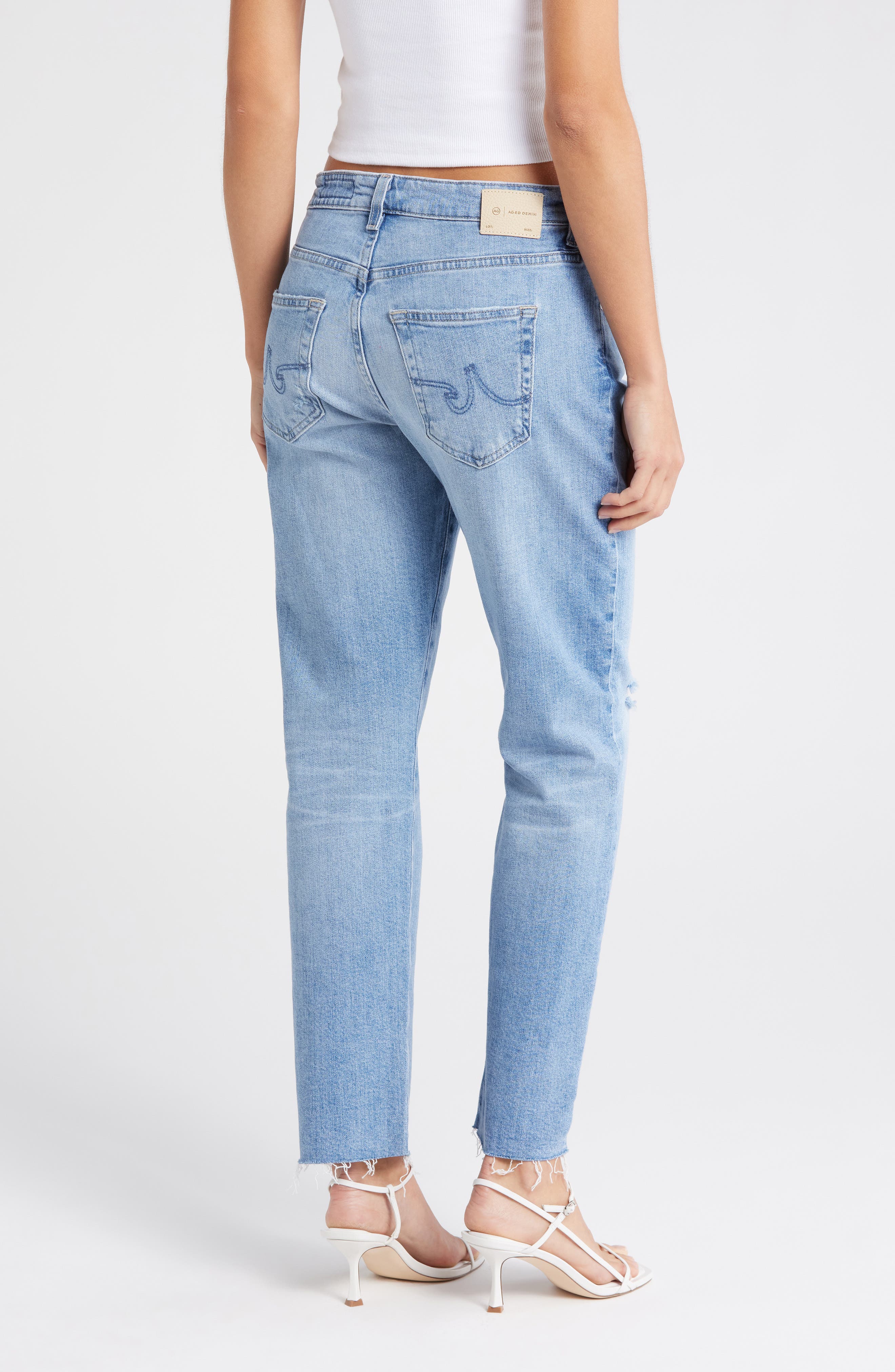 Ex-Boyfriend Raw Hem Slim Jeans - image 2