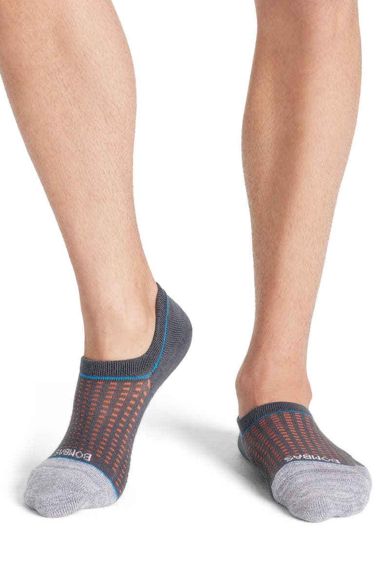 Bombas Perforated Colorblock Performance No-Show Socks, Alternate, color, 