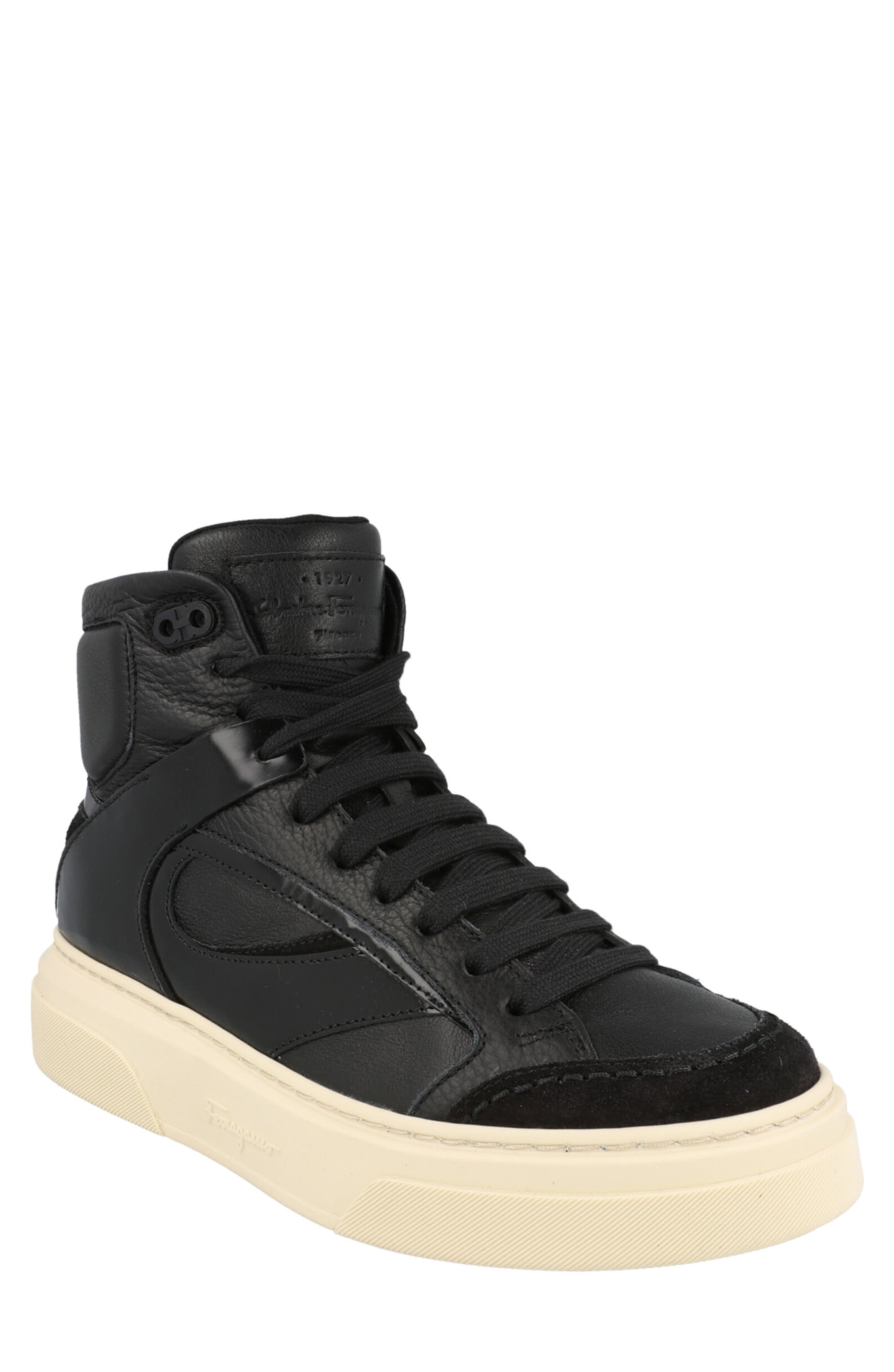 FERRAGAMO Cassio High Top Sneaker, Main, color, 