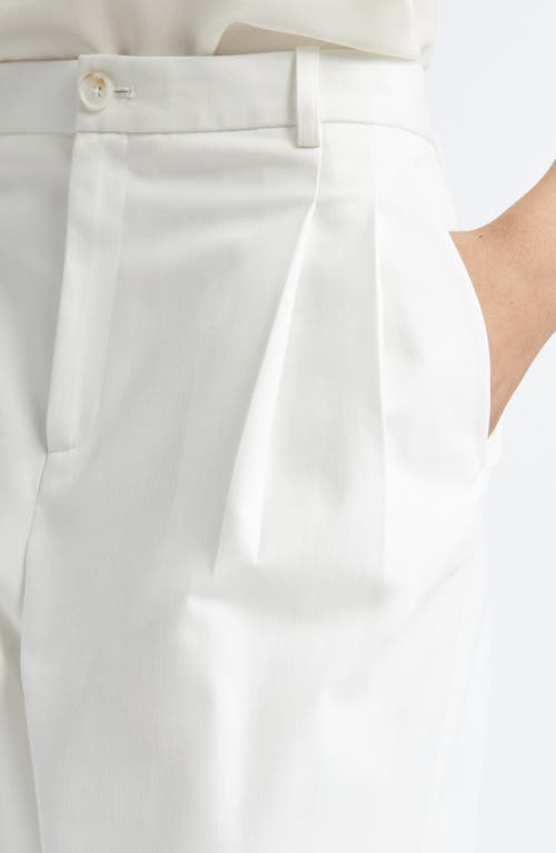 Partow Connor Tapered Straight Leg Pants In White