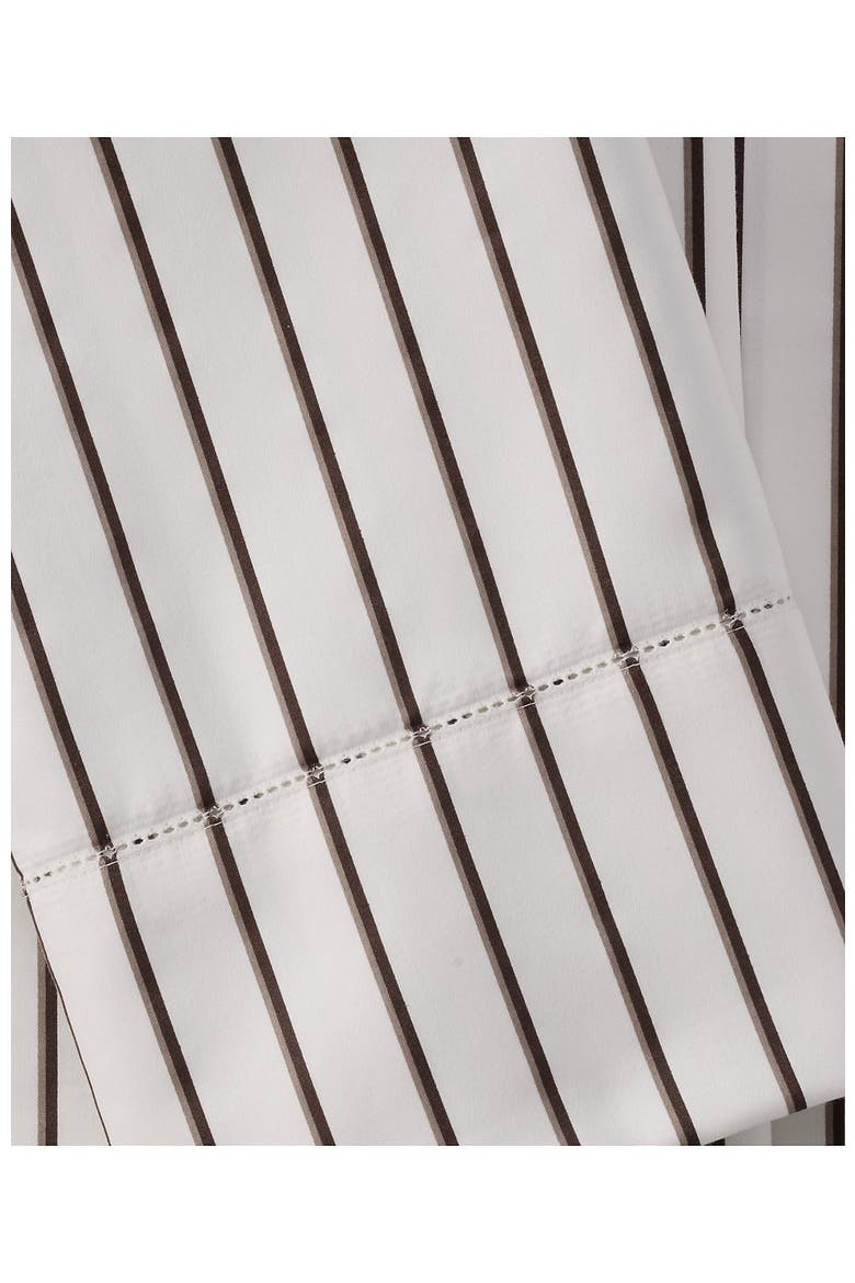 700 Thread Count Luxe Sateen Egyptian Cotton No Iron Bed Sheet Set, Alternate, color, Ivory/Otter Twin Stripe