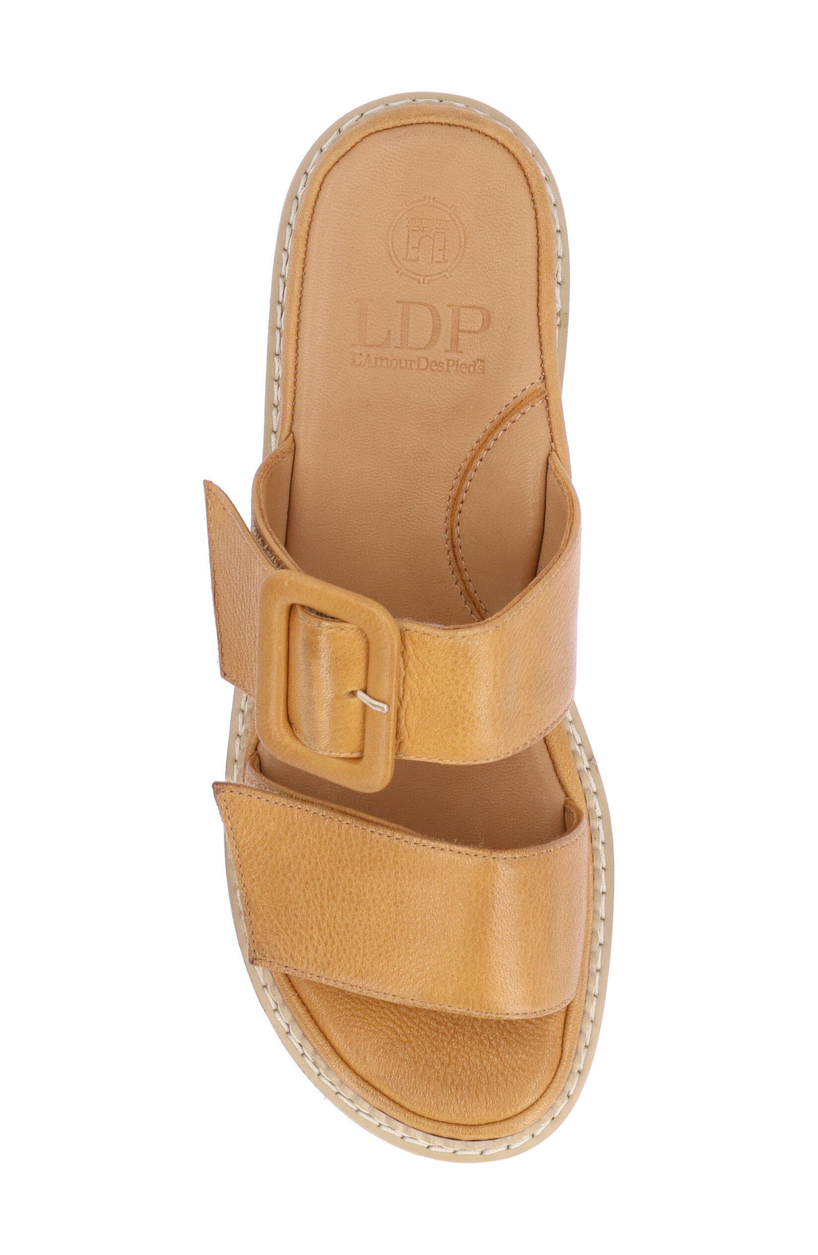L'Amour des Pieds Dalbir Slide Sandal, Alternate, color, Lioness