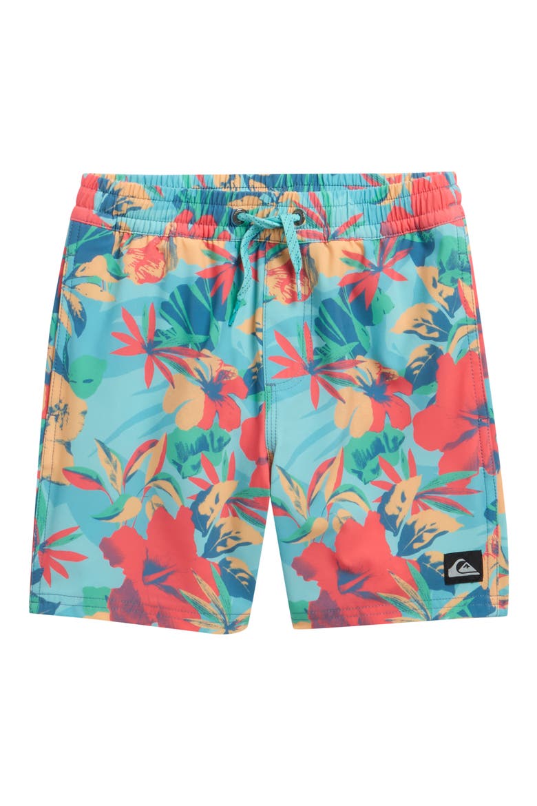 Kids' Surfsilk Volley Swim Trunks, Main, color, ANGEL BLUE