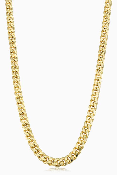 14K Gold Estate Cuban Statement Chain Necklace