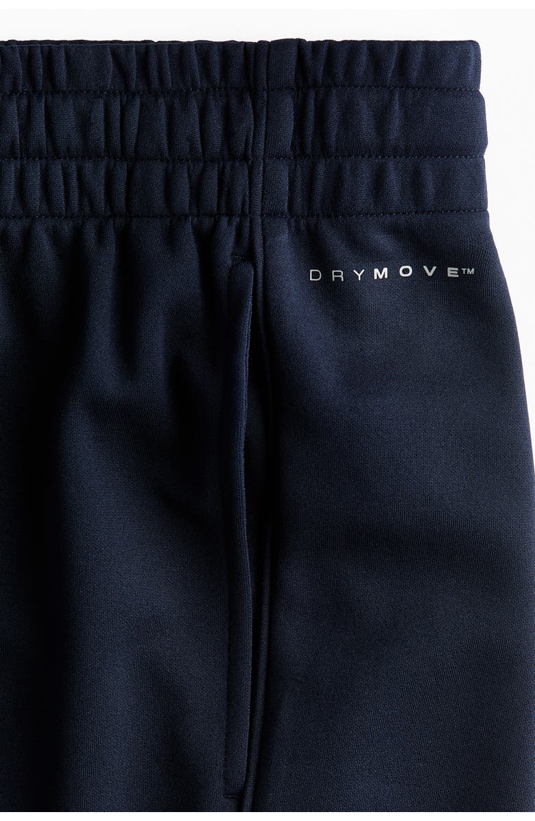 H&M Regular Fit Sports Shorts With Drymove, Alternate, color, Navy Blue