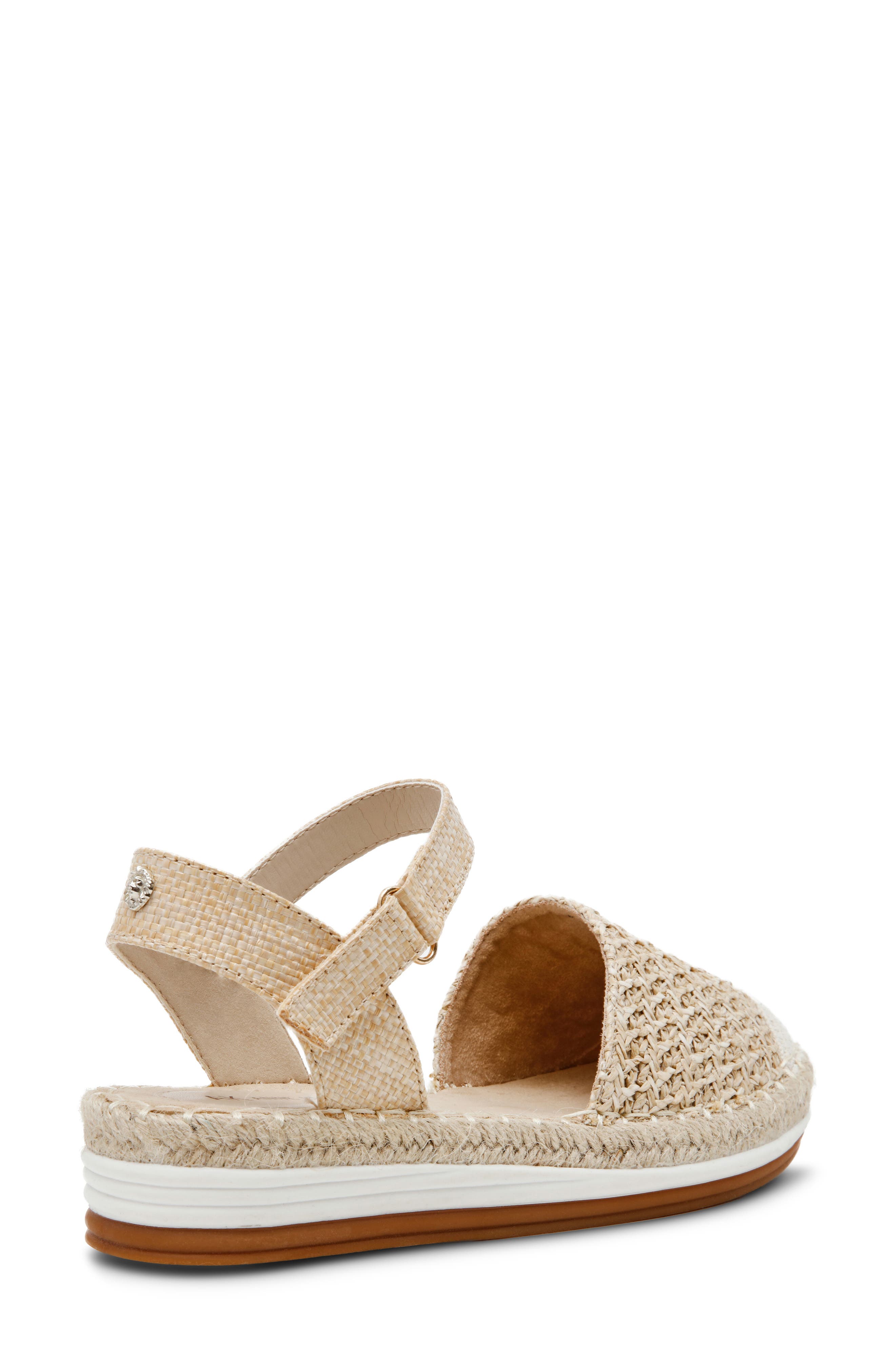 Anne Klein Jordanna Espadrille Sandal, Alternate, color, Natural Raffia