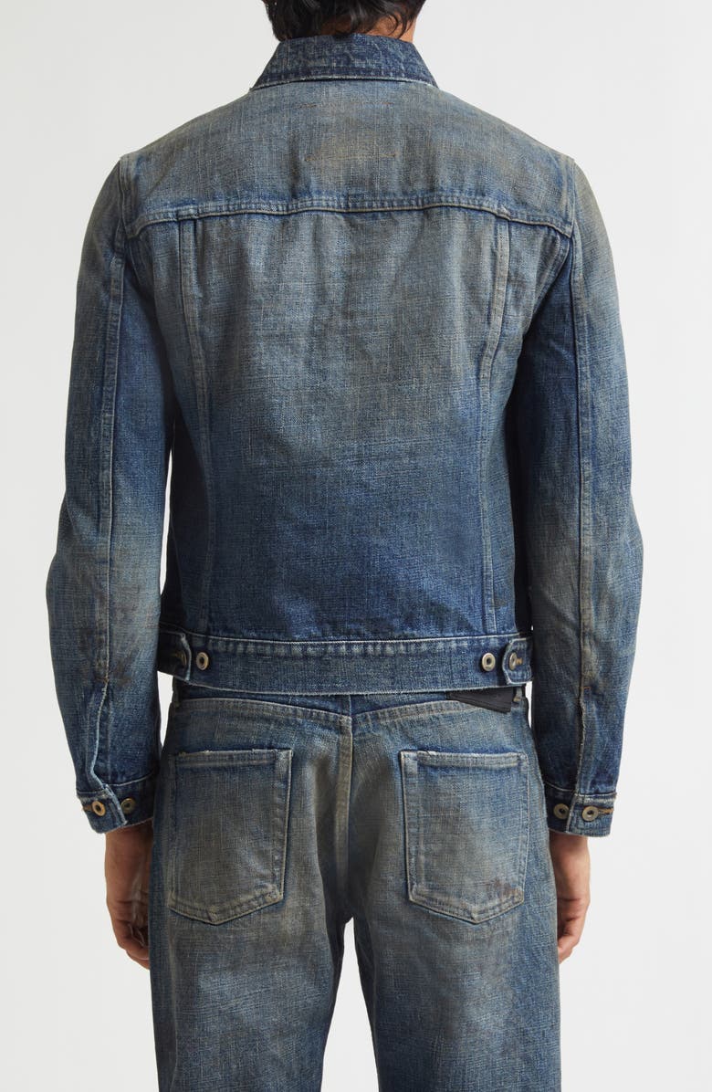 Rick Owens DRKSHDW Denim Trucker Jacket, Alternate, color, Vintage Indigo