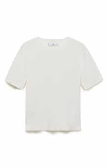 MANGO Short Sleeve Sweater