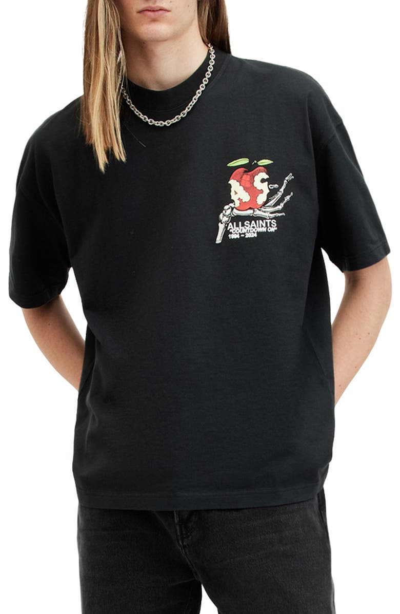 AllSaints Tempter Cotton Graphic T-Shirt, Main, color, 