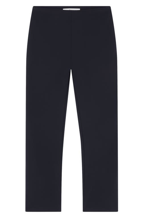 Rohe Cigarette Scuba Trousers In Black In Black