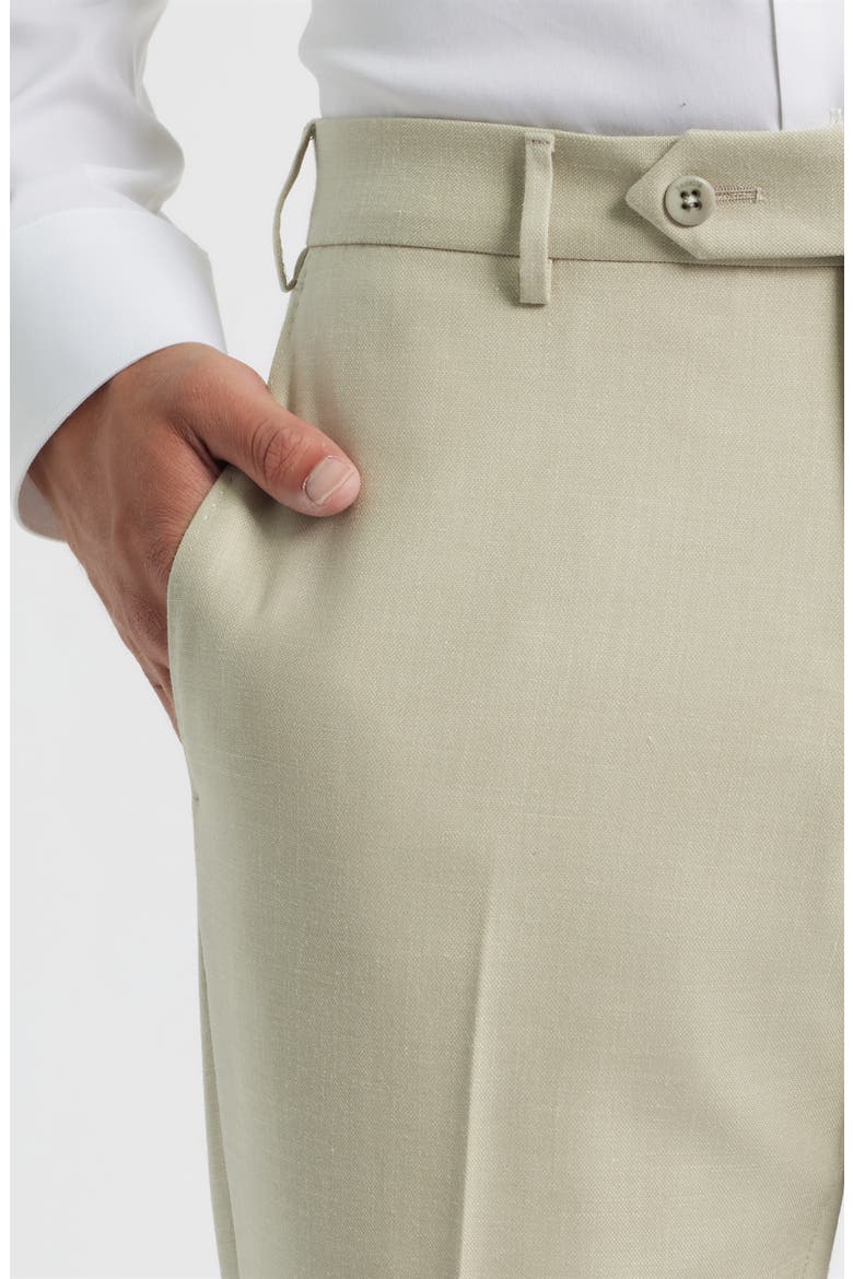 Parker Stretch Wool Trousers, Alternate, color, NATURAL
