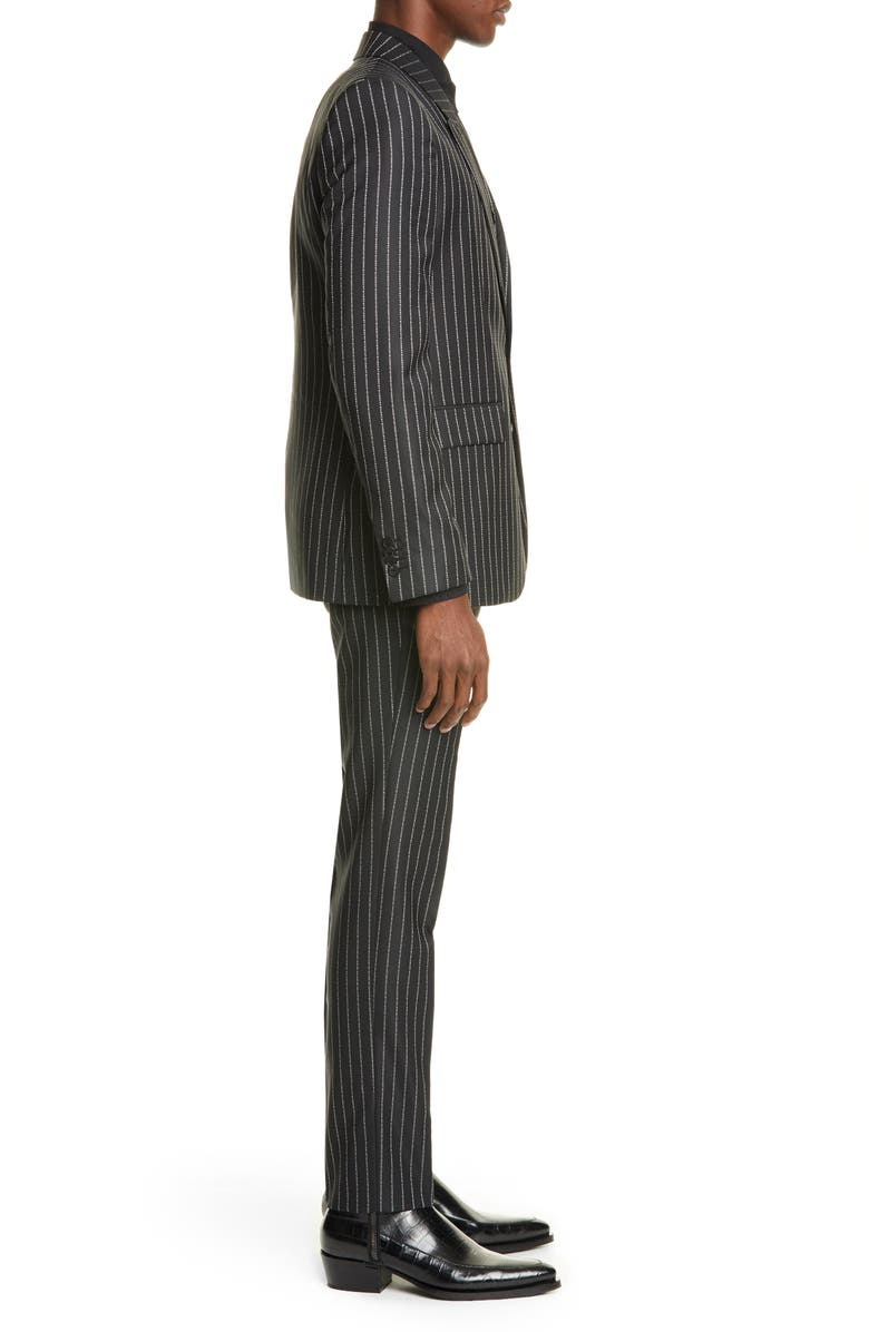 Givenchy Slim Fit Logo Stripe Suit, Alternate, color,