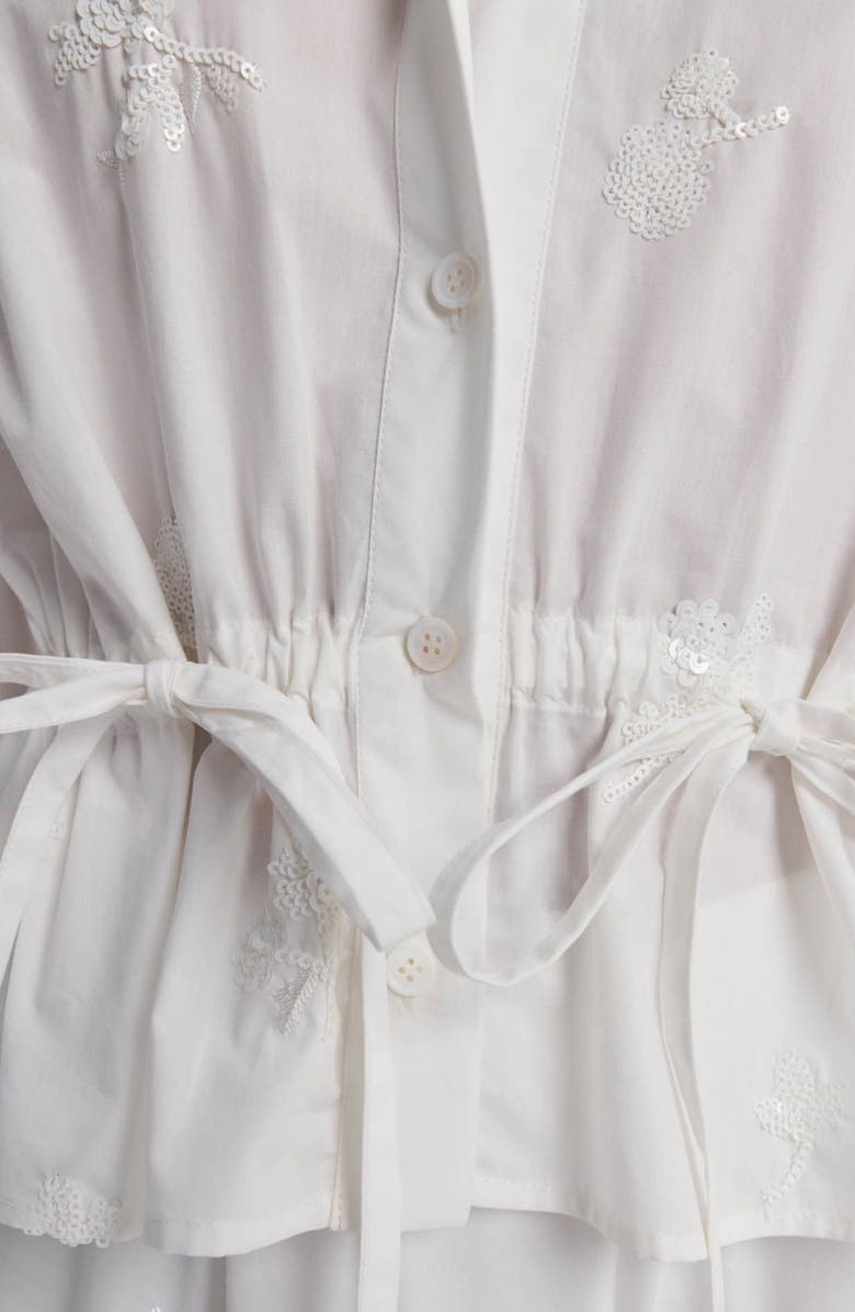 maje Short embroidered shirt, Alternate, color, 