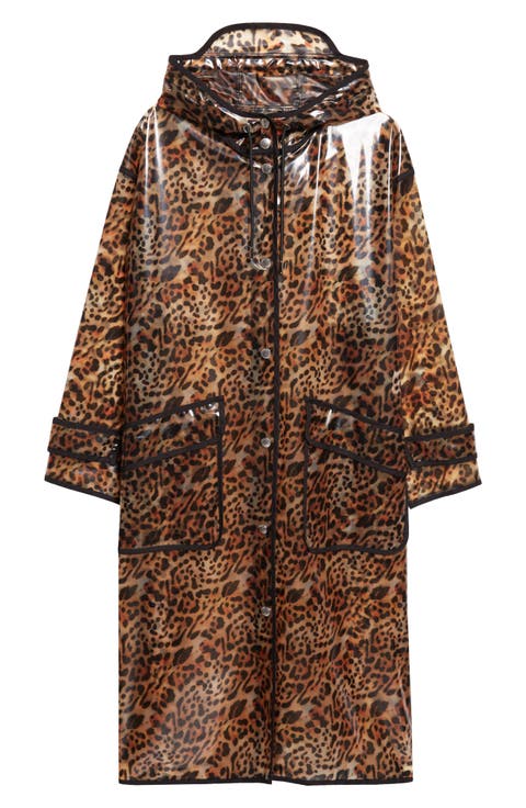 True Leopard Print Raincoat