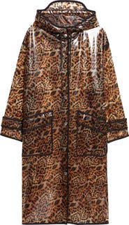 Stand Studio True Leopard Print Raincoat