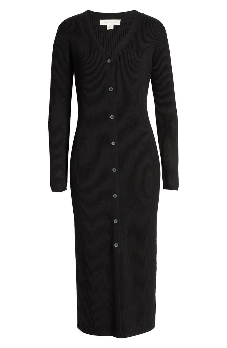 Treasure & Bond Long Sleeve Midi Sweater Dress, Alternate, color, 