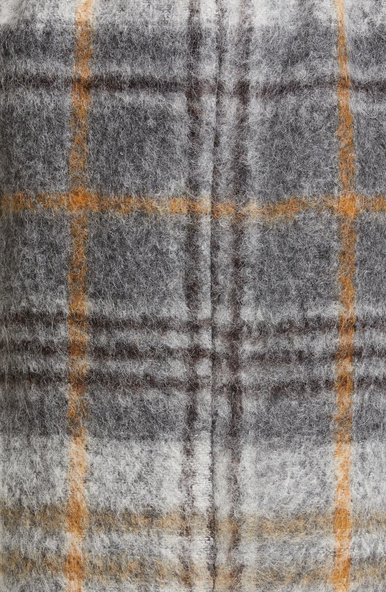 Brunello Cucinelli Plaid Trench Coat, Alternate, color, 