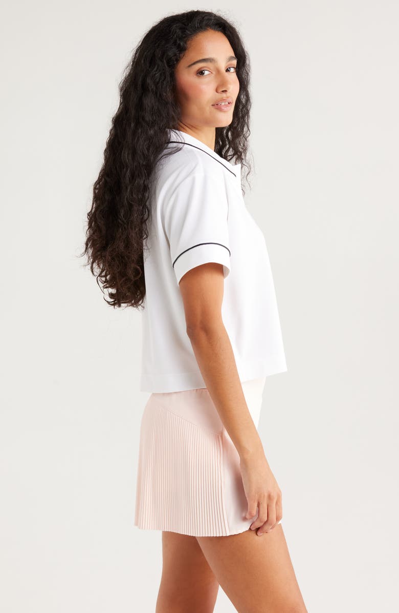 Recess Pickleball x Zella The Maggie Polo, Alternate, color, White