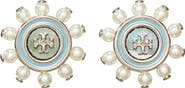Tory Burch Kira Faux Pearl Stud Earrings