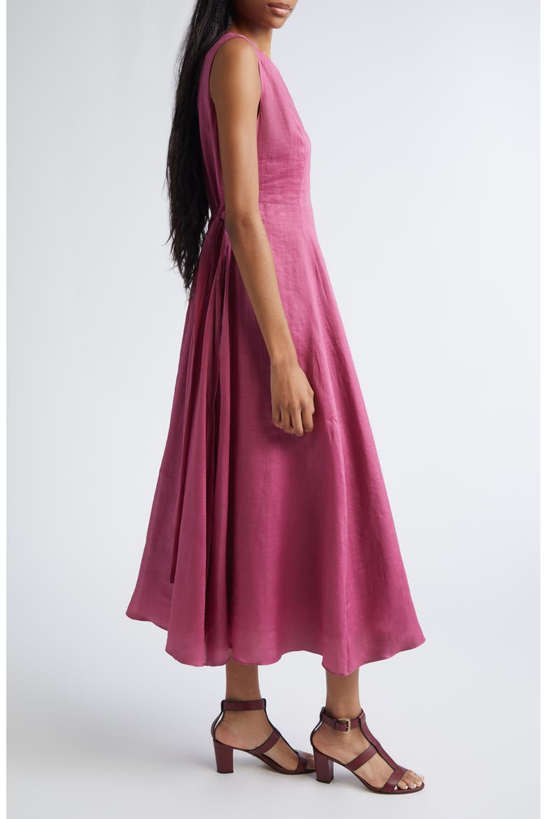Aquile Canvas Midi Dress, Alternate, color, CYCLAMEN