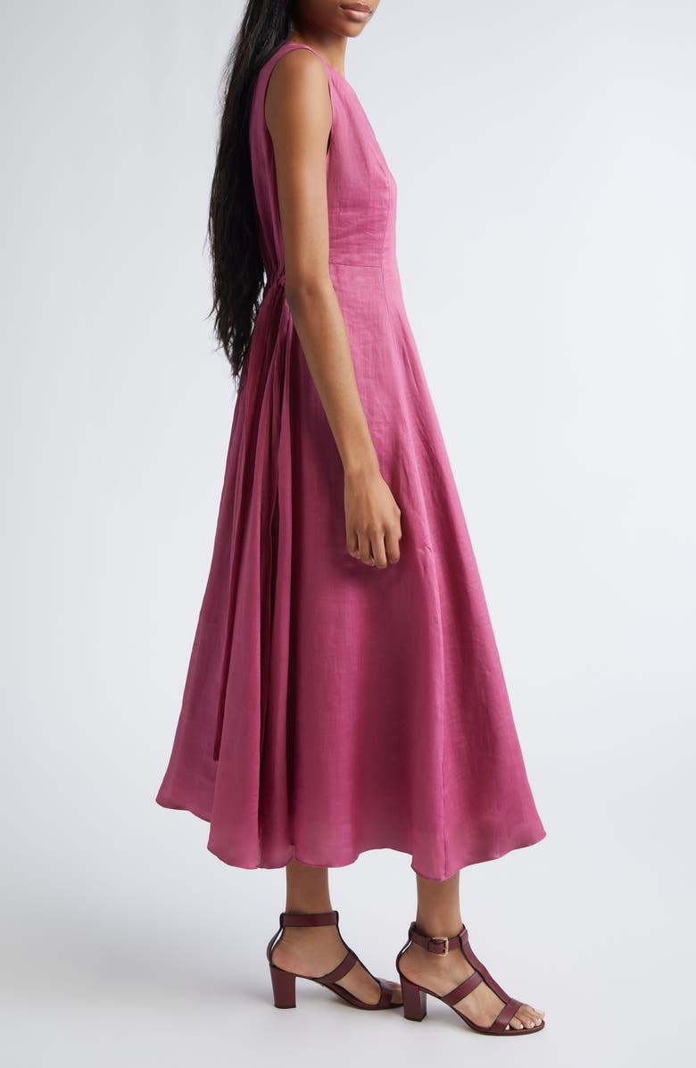 Max Mara Aquile Canvas Midi Dress, Alternate, color, Cyclamen