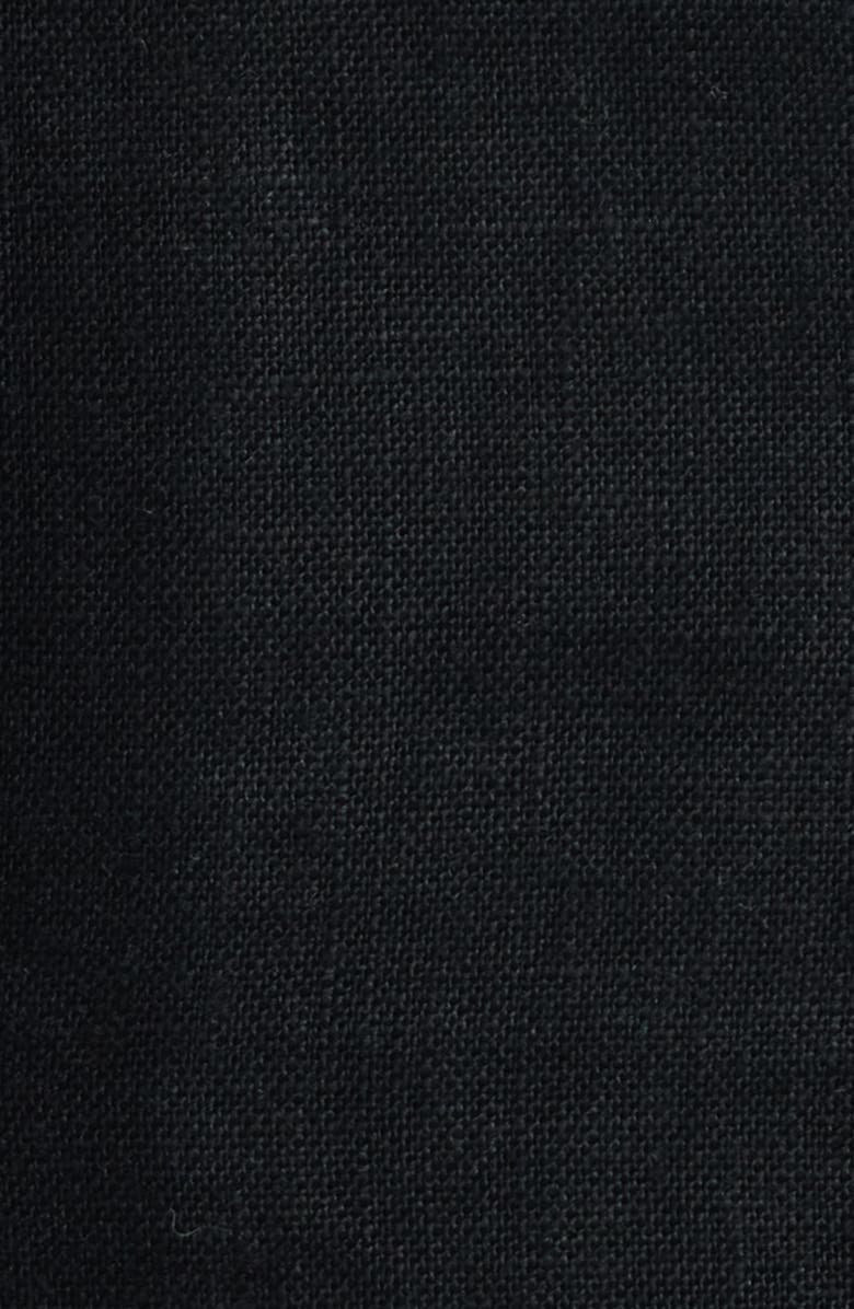 Faithfull the Brand Eloise Linen Minidress, Alternate, color, Black