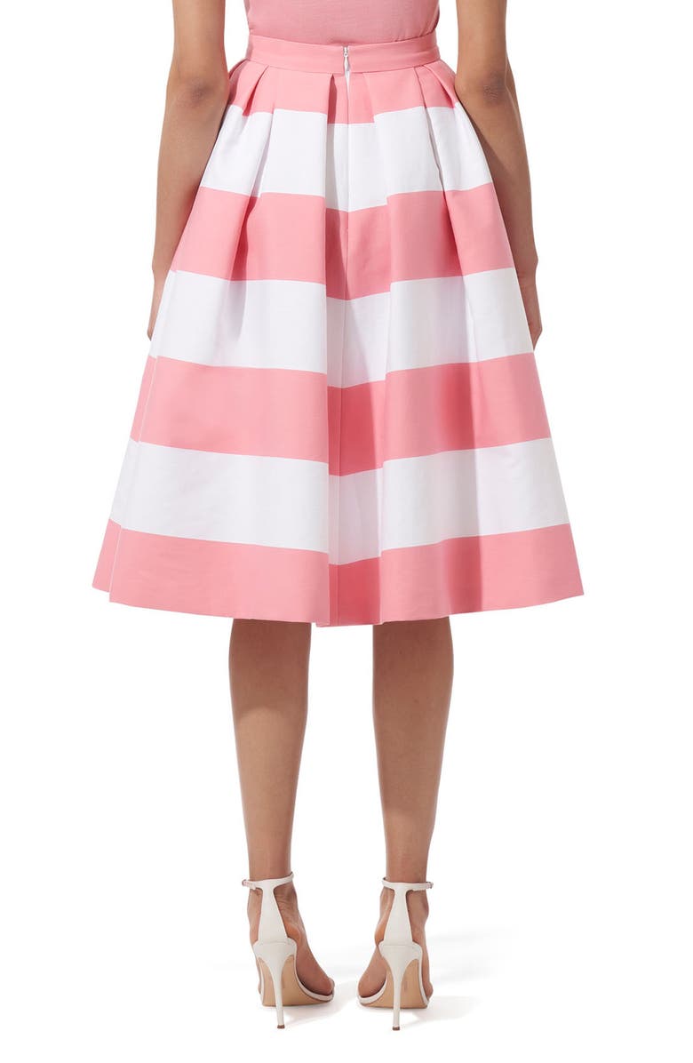 Carolina Herrera Stripe Cotton Blend Skirt, Alternate, color, 