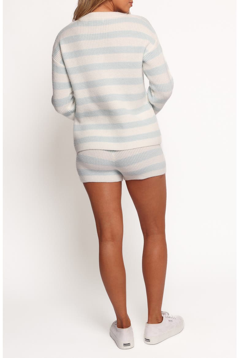 Ciaran Stripe Sweater & Knit Shorts, Alternate, color, CREAM BLUE