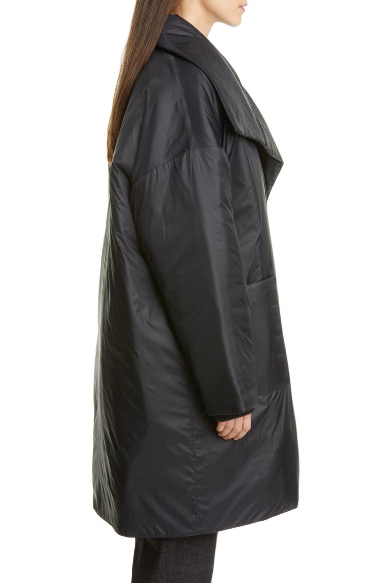 Recycled Nylon Coat (Nordstrom Exclusive), Alternate, color, BLACK