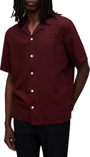 AllSaints Glendale Check Camp Shirt