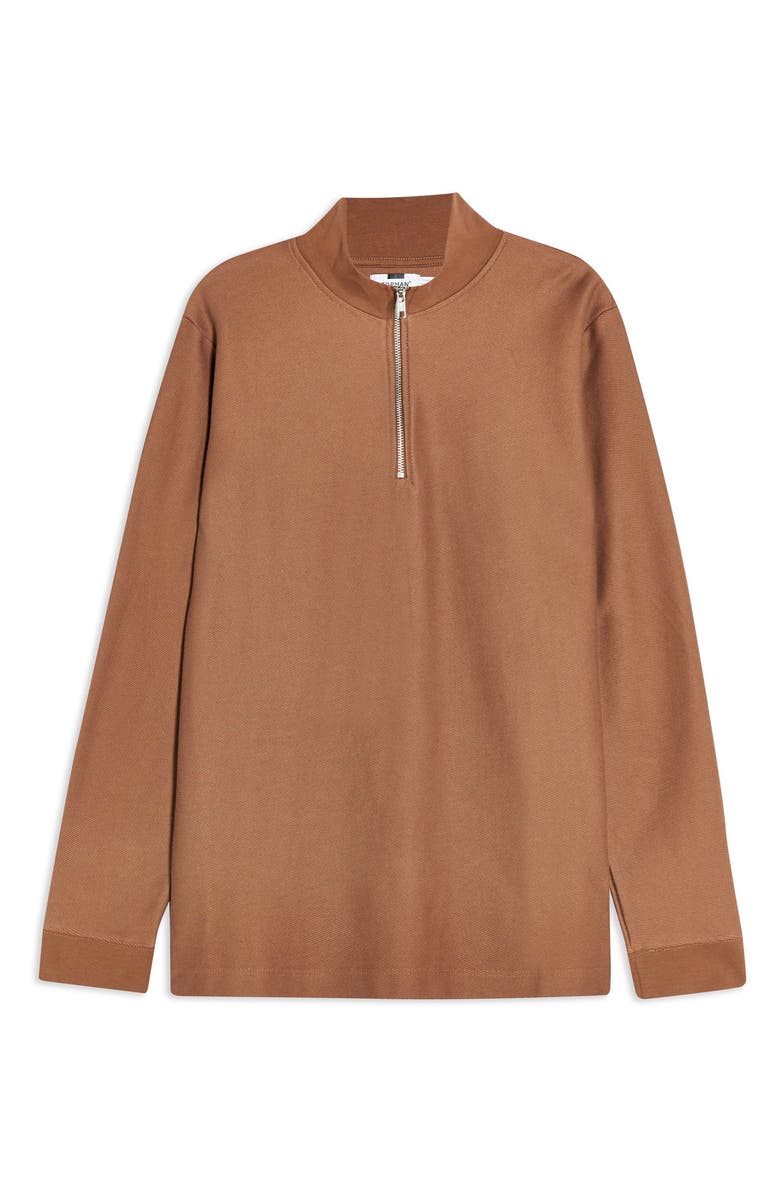 Topman Quarter Zip Pullover, Alternate, color, 